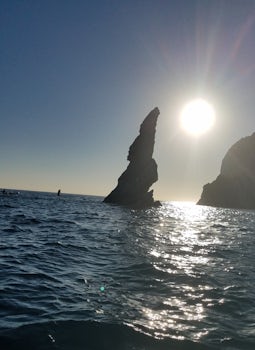 Sunrise on the water in Cabo