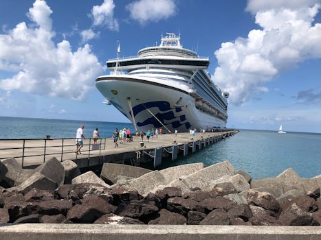 Crown Princess docked at Grenada November 2, 2019.