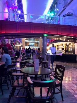 The Royal Promenade and a great place to sit and relax with a cold drink.
