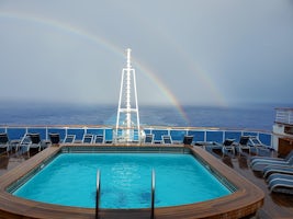 Double rainbow, seen from the Outrigger.