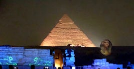 Pyramid light and sound show.