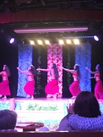 Tahitian dancers at the show