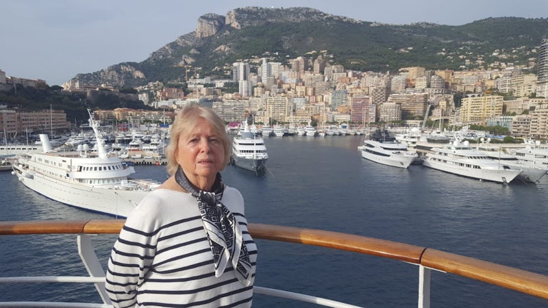 My wife looking at Monaco
