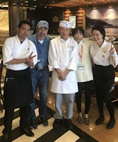 Sushi Chef Tsuyoshi-San, Nami and John. Kai Sushi.