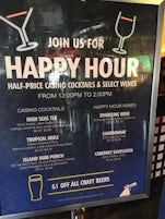 Happy hour at the casino bar