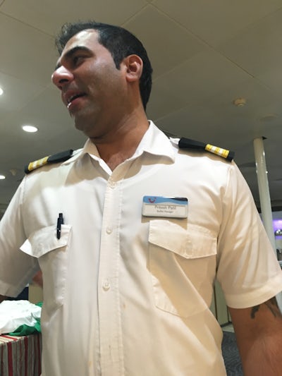 Our buffet manager that took care of his staff and all the passengers 