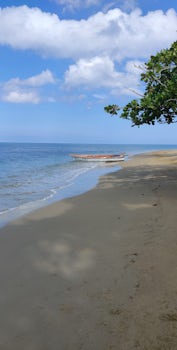 Beach in Dominic Republic at the end if Excursion.