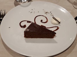 Dessert: chocolate cake