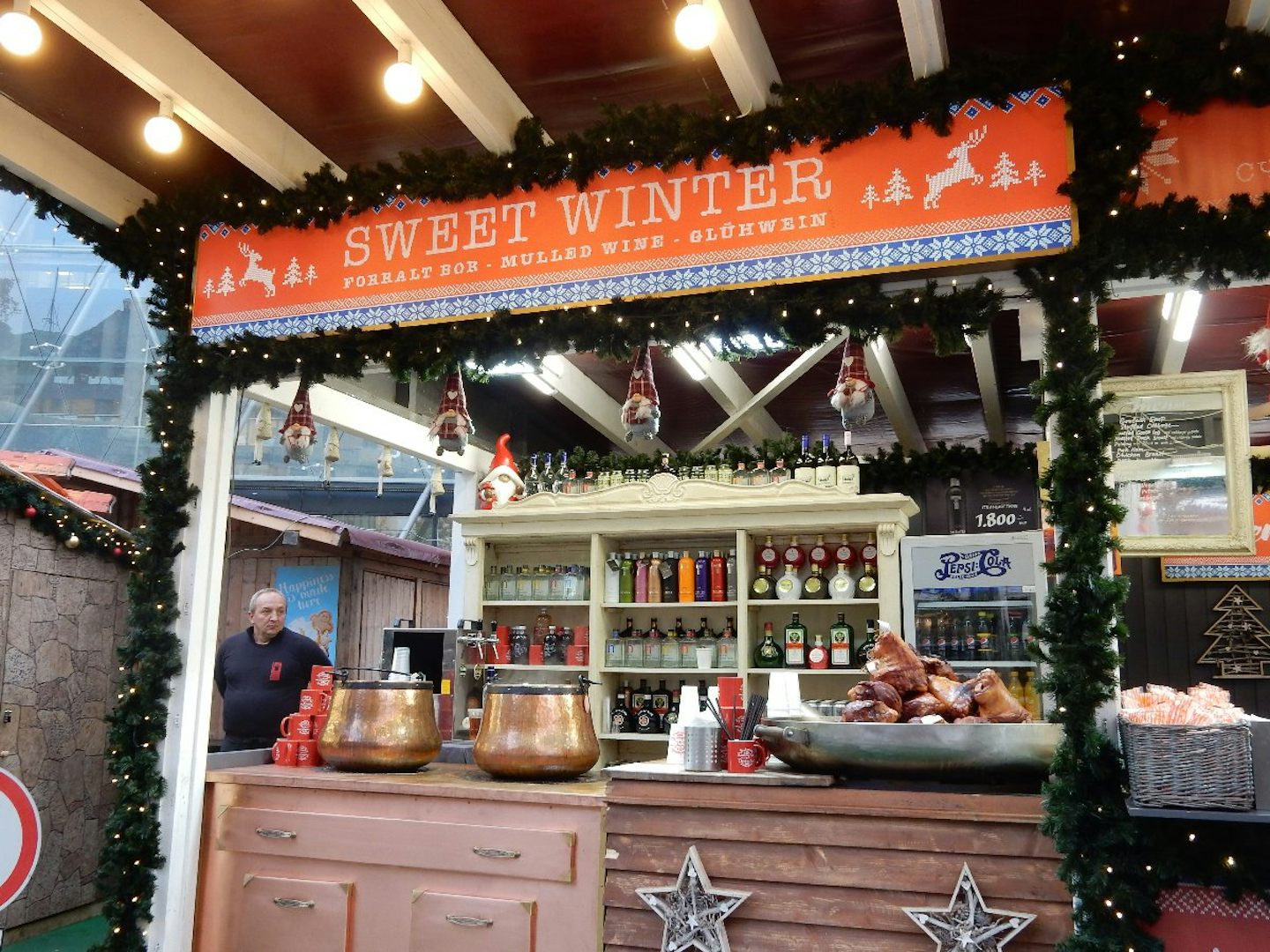 Budapest Christmas market stall