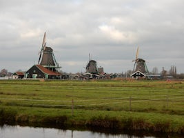 Zaanse Schans windmills, located outside of Amsterdam