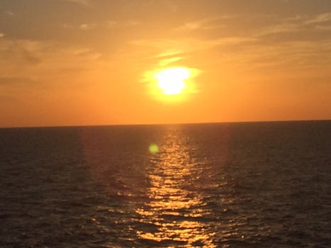 The Sunset from the Ship