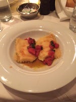 Lobster ravioli in the Palace sit-down