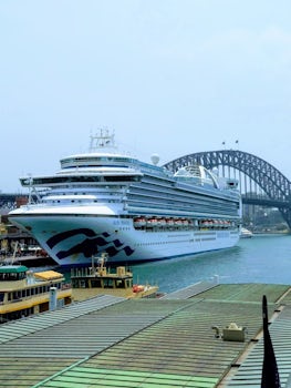 This is the cruise I was taking for the holiday. It has come into the Sydne