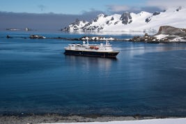 Half Moon Island home to Chinstrap and Gentoo penguins.  There are several 