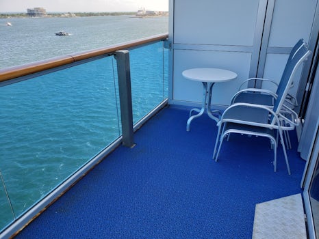 Balcony of ADA mini-suite.  The regular mini-suite balcony would extend as 