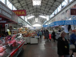 A food market at Saratov
