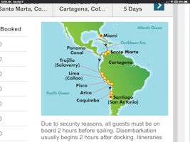 Cruise ports changes. Replaced Cartagena and Santa Marta with Grand Cayman 