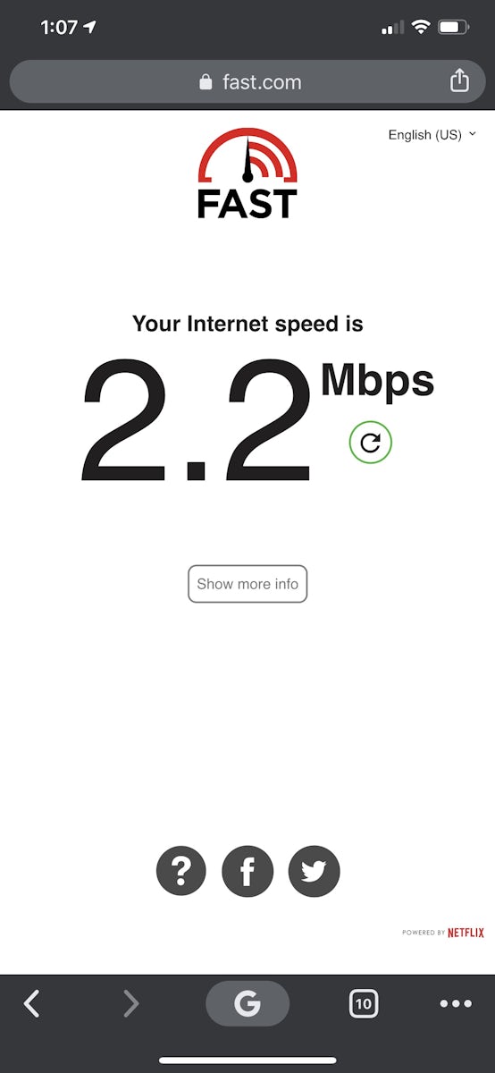Internet Speeds