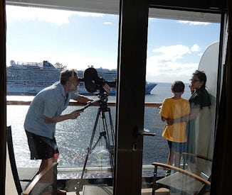 Documenting the cruise.