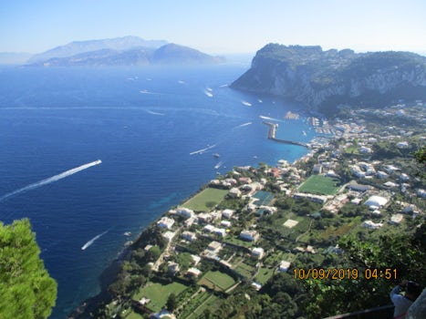 View of Tyrrhenian Sea from Ana Capri