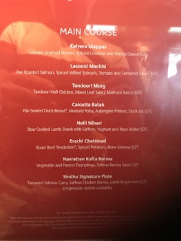 Sindu menu 