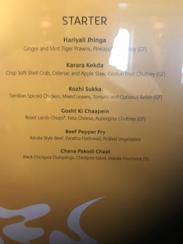 Sindu menu Indian ?