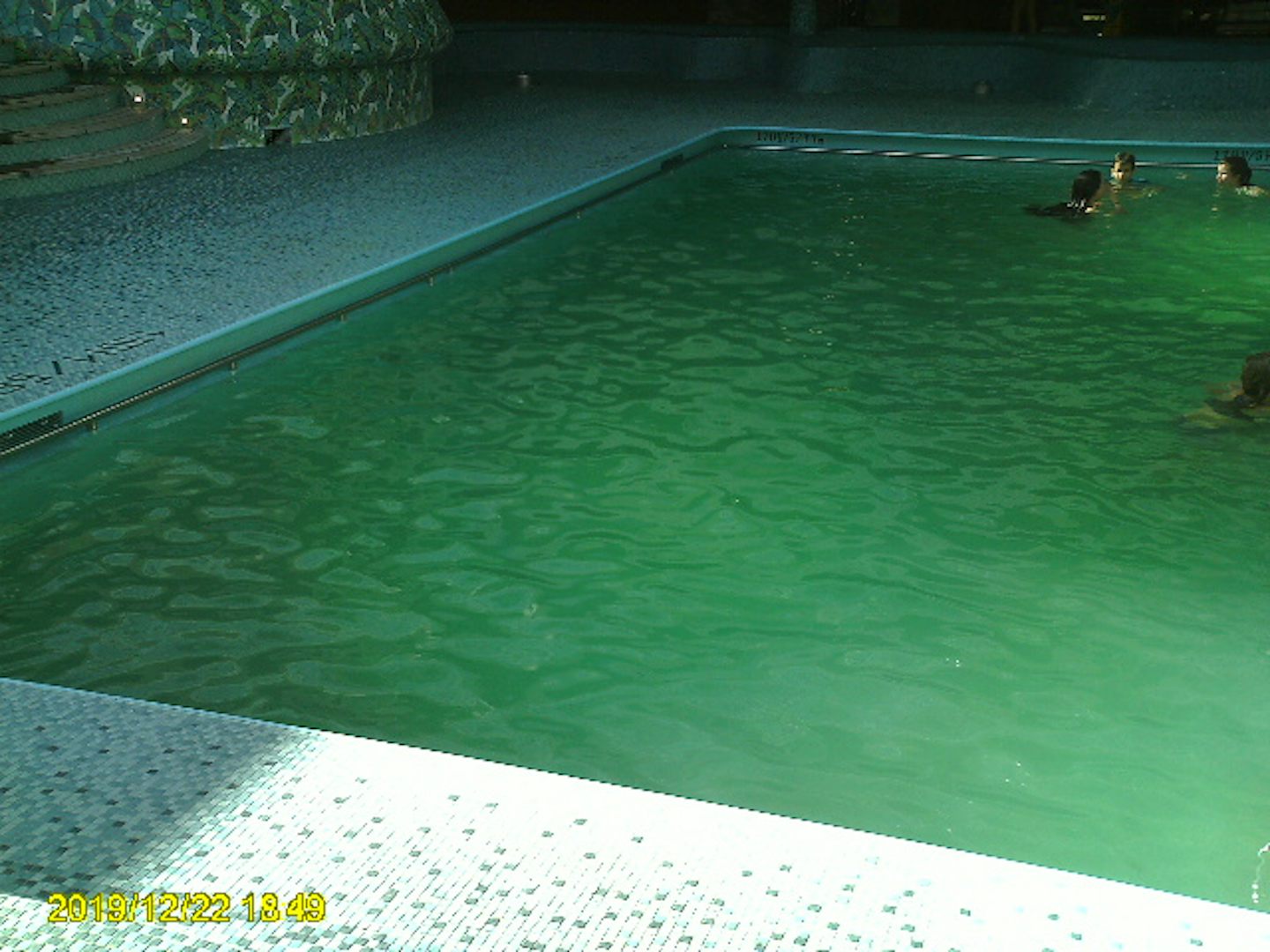 Indoor pool,yucky green all during cruise