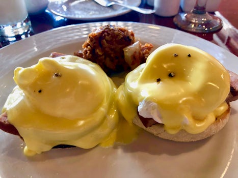 Eggs Benedict at the Sea Day Brunch