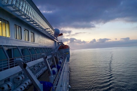 Sunrise out at sea