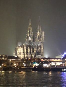 The Cologne Cathedral as seen from our ship