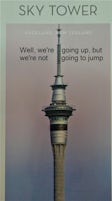 Sky Tower in Auckland--fantastic views of city. This is tallest structure i