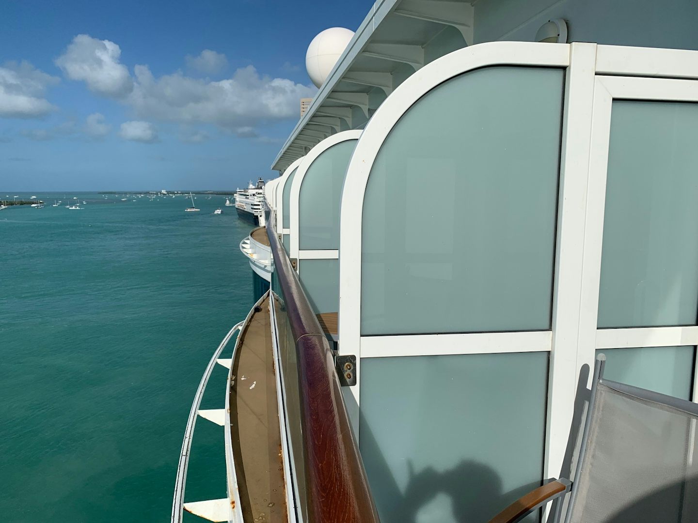 Larger Aqua Class balconies on deck 11.