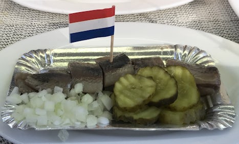 Pickled herring in Amsterdam