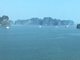 Ha Long Bay - view from our balcony