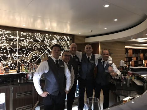 Our friendly bartenders from the Explorer’s Lounge