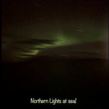 Northern Lights from the upper deck of the Viking Star