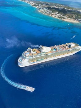 Royal Caribbean- Independence of the Seas at the Grand Cayman port.