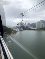 Big Buddha cable car Hong Kong. 