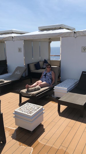 Our day in the cabana was very relaxing.  The cabanas are one level above t