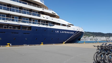 Le Laperouse in port at Wellington