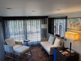 Sitting area in luxury suite