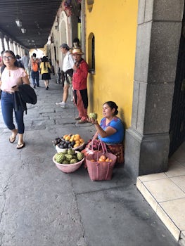 Woman selling fruit, Antigua Guatemala