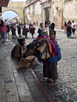 Street peddler, Antigua, Guatemala
