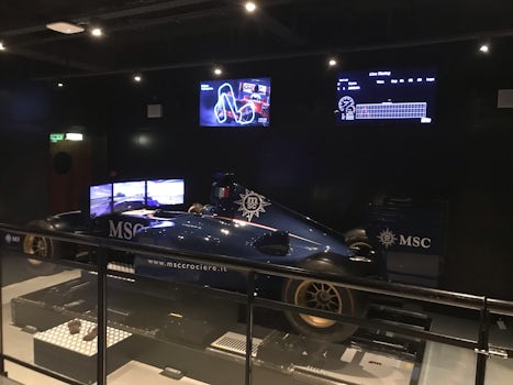 One of my favorite things about MSC cruises - Formula 1 simulators! 