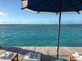 View from overwater cabana 16