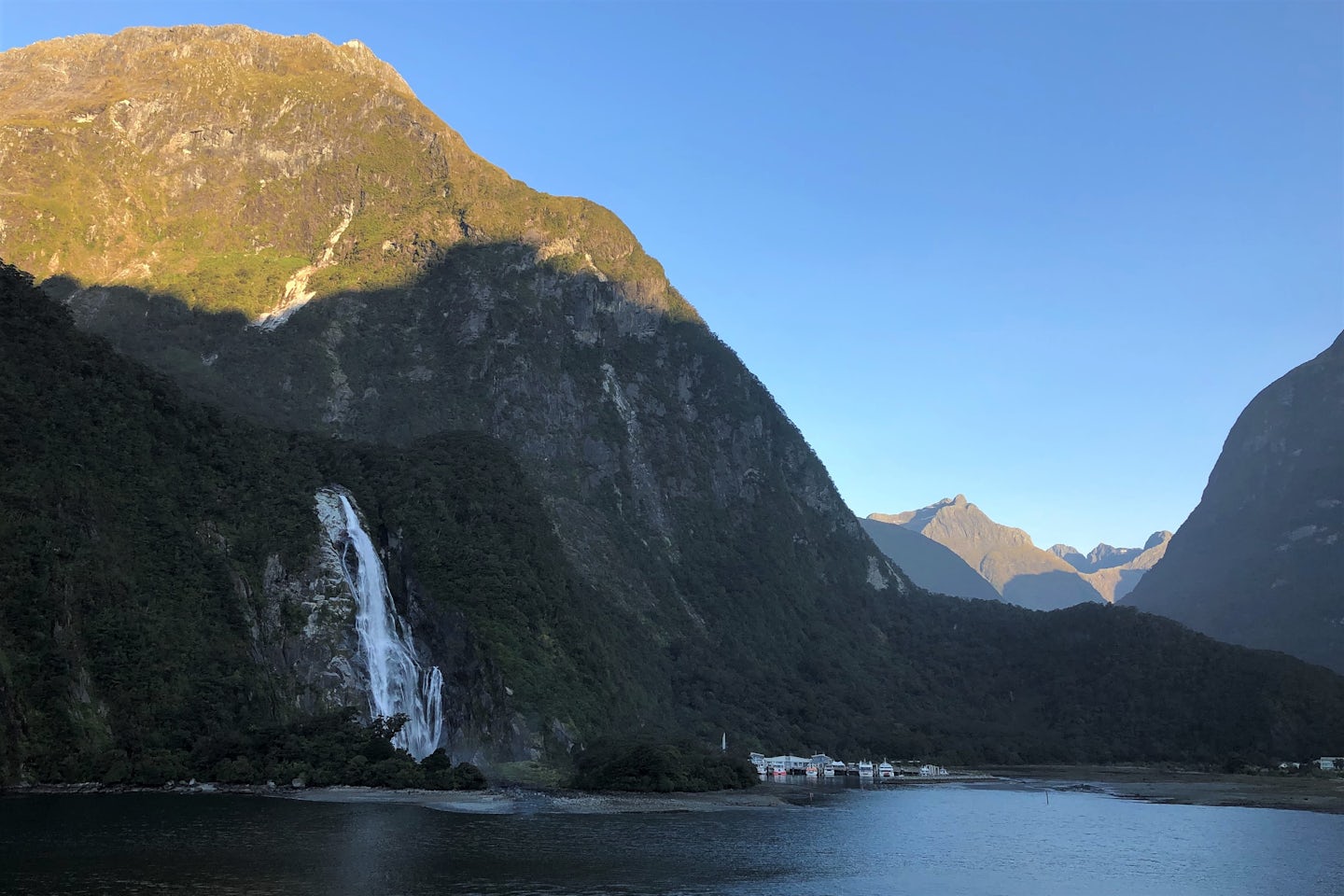 Water Fall in Milford Sound