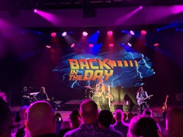 Last evening in the Getaway Theater with the Rock band Back in the Day