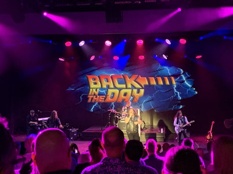 Last evening in the Getaway Theater with the Rock band Back in the Day
