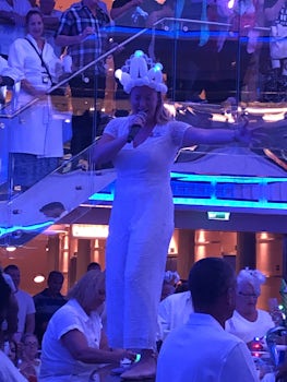 Emma at White Party. 