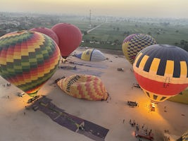we launched first and were able to watch the other balloons take off